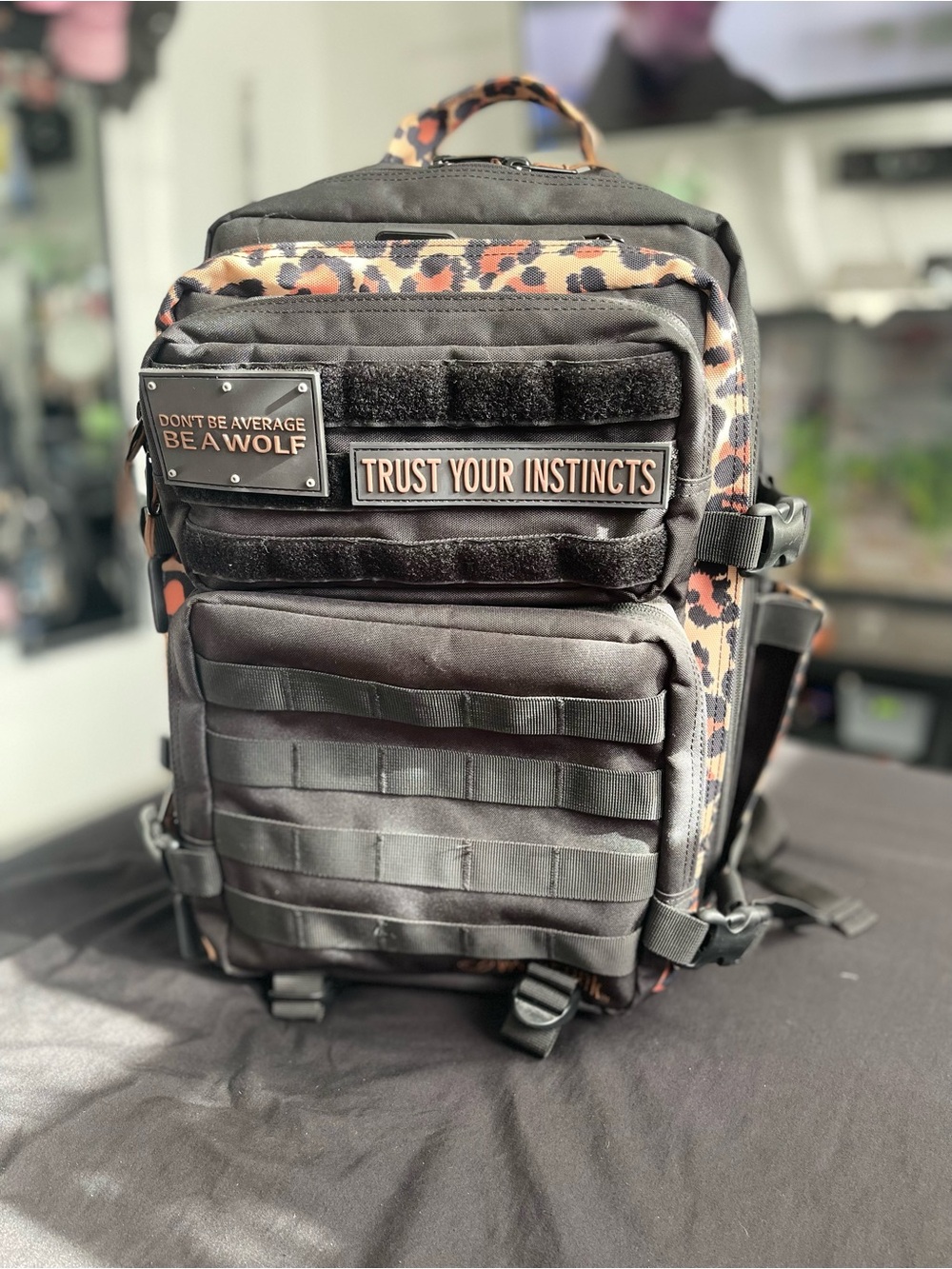Rare 35L Leopard print Wolfpak backpack